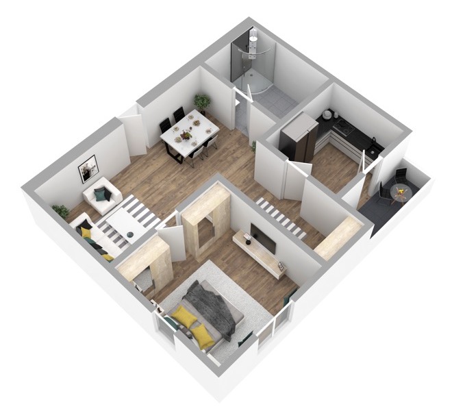 3D Grundriss 3D Kompakt Style 2 Ansicht 6