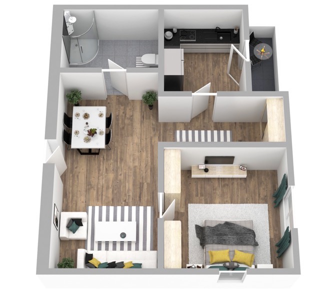 3D Grundriss 3D Kompakt Style 2 Ansicht 7