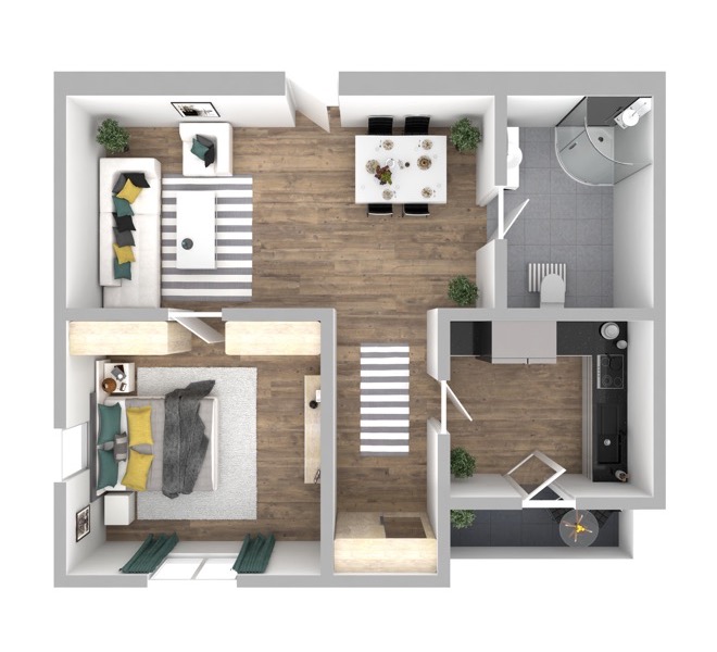 3D Grundriss 3D Kompakt Style 2 Ansicht 9