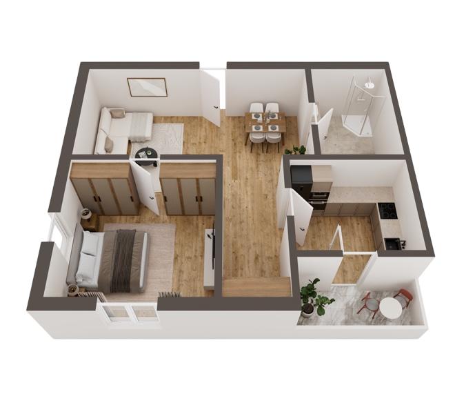 3D Grundriss 3D Kompakt Style 3 Ansicht 5