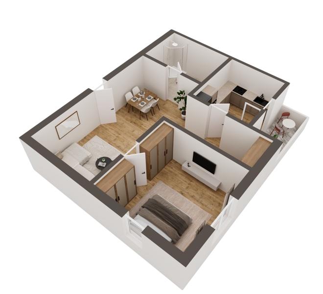 3D Grundriss 3D Kompakt Style 3 Ansicht 6