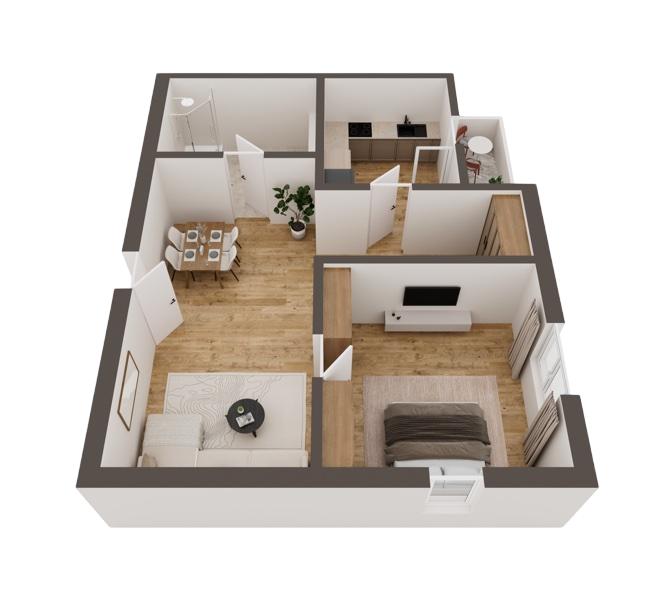 3D Grundriss 3D Kompakt Style 3 Ansicht 7