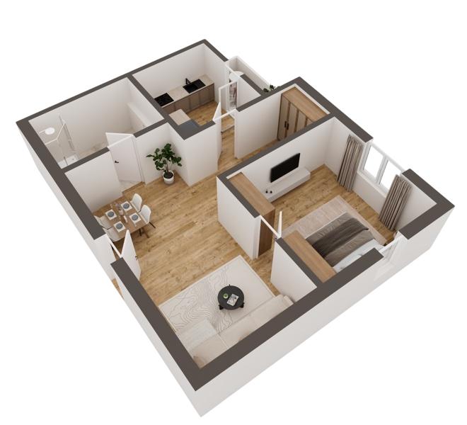 3D Grundriss 3D Kompakt Style 3 Ansicht 8