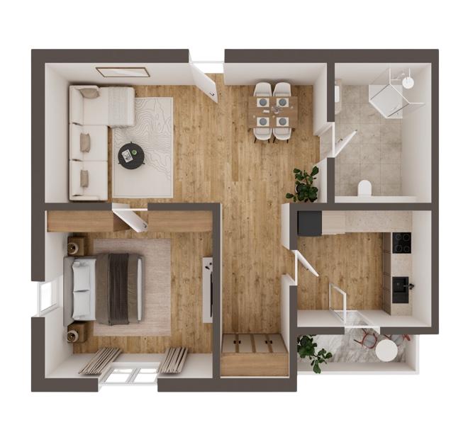 3D Grundriss 3D Kompakt Style 3 Ansicht 9