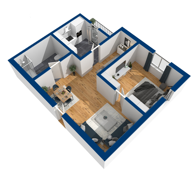 3D Grundriss 3D Premium Style 2 Marine Ansicht 8