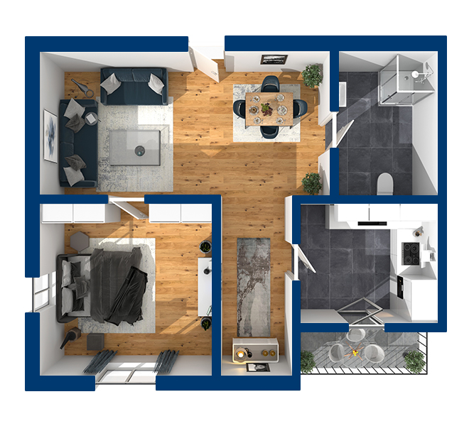 3D Grundriss 3D Premium Style 2 Marine Ansicht 9