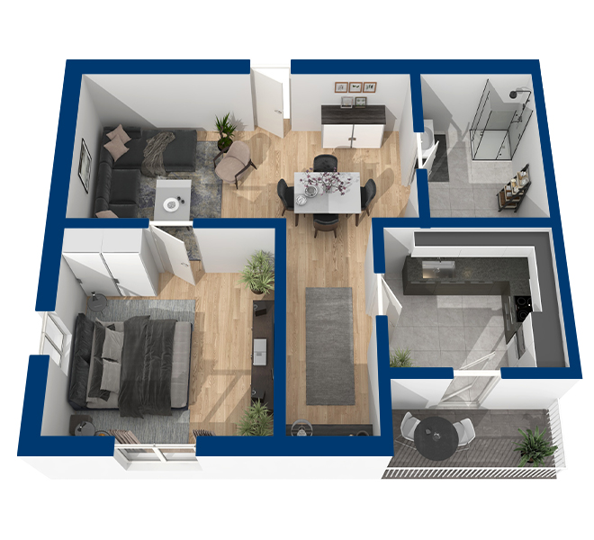 3D Grundriss 3D Premium Style 1 Marine Ansicht 5