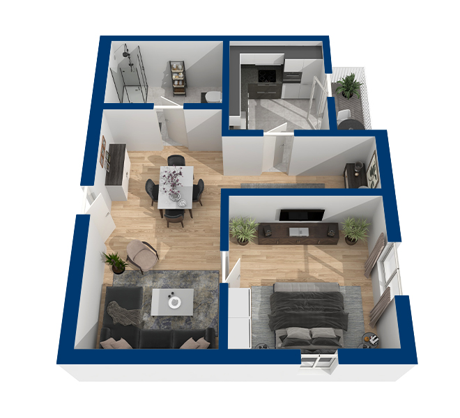 3D Grundriss 3D Premium Style 1 Marine Ansicht 7