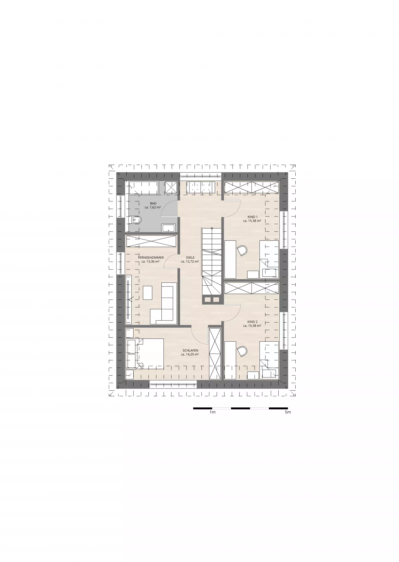 Einfamilienhaus GB02, Obergeschoss