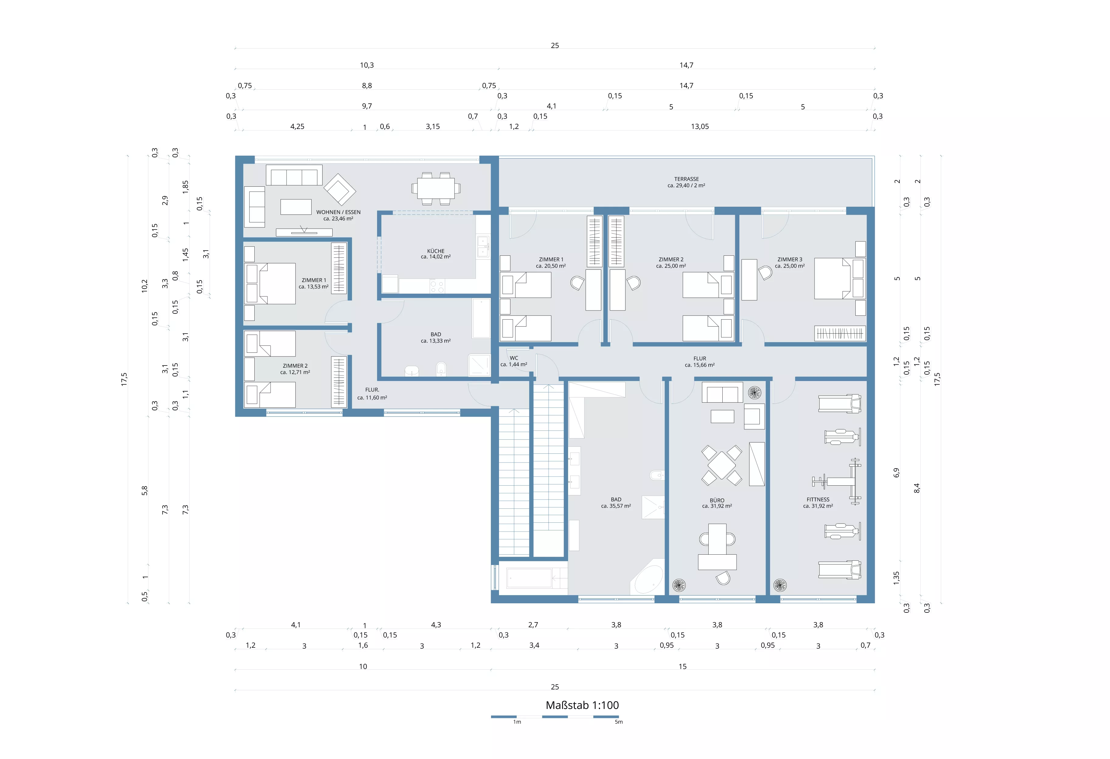 Mehrgenerationenhaus GB01, Obergeschoss