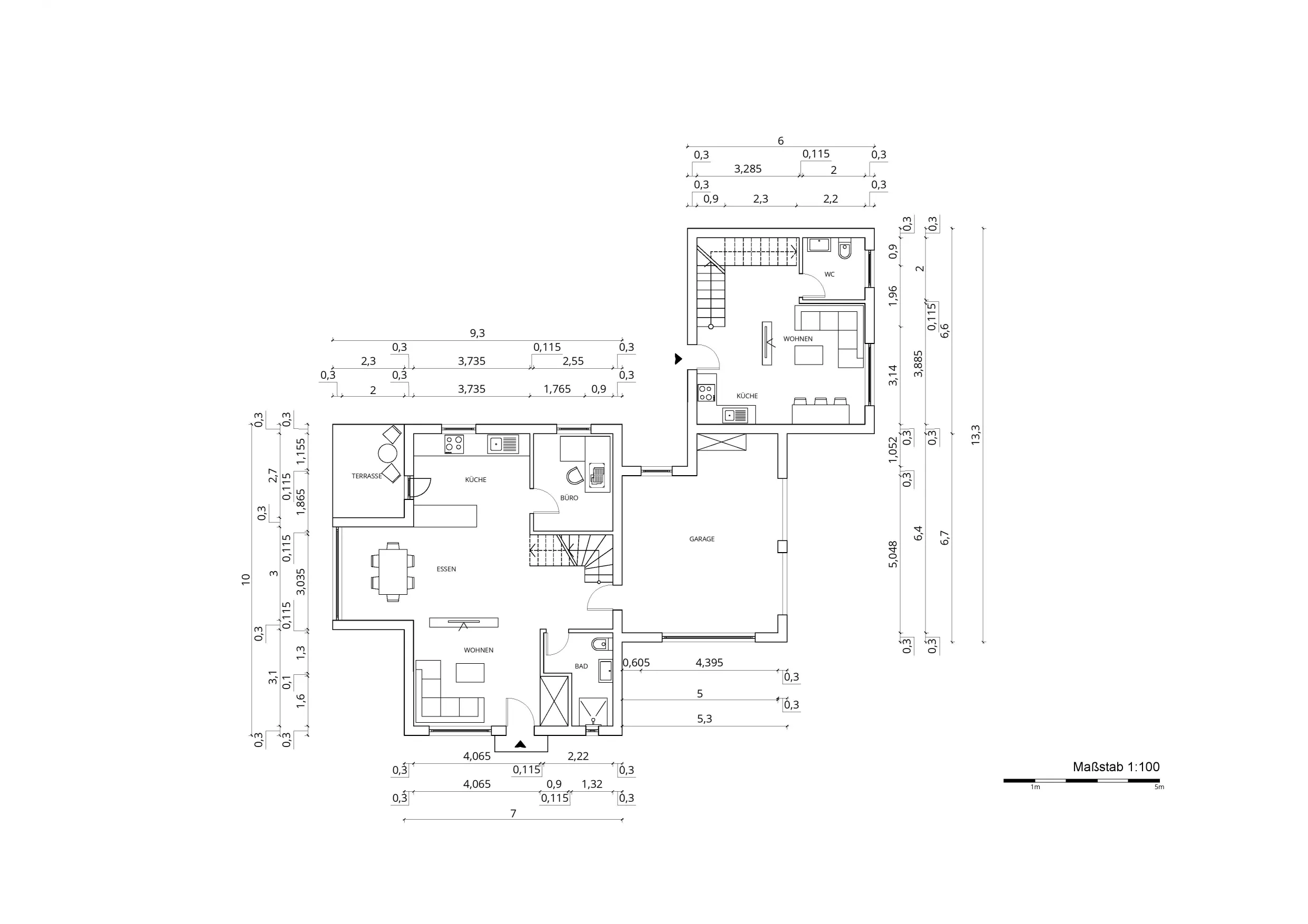 Haus mit Einliegerwohnung GB04, Erdgeschoss