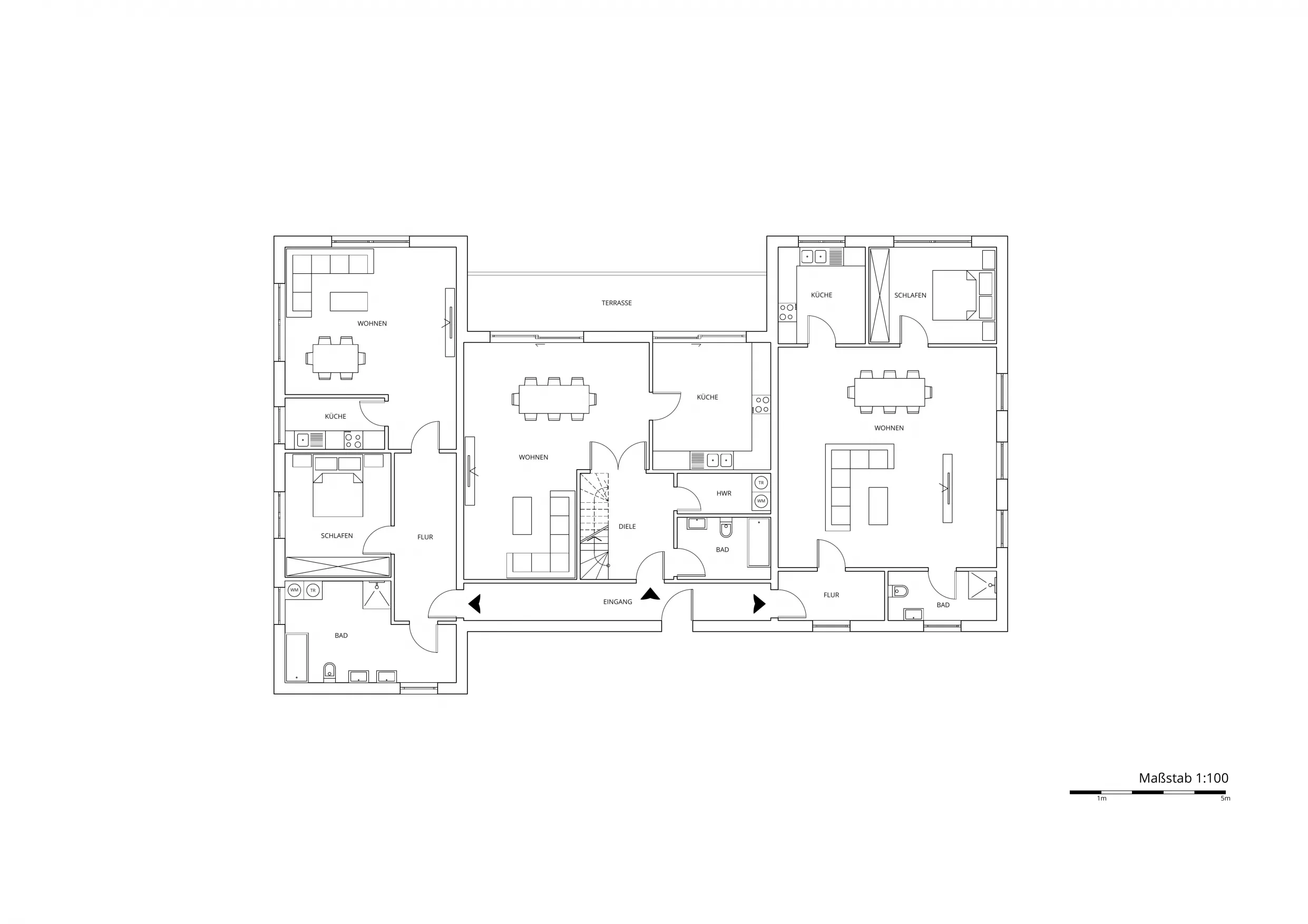 Mehrgenerationenhaus GB02, Erdgeschoss