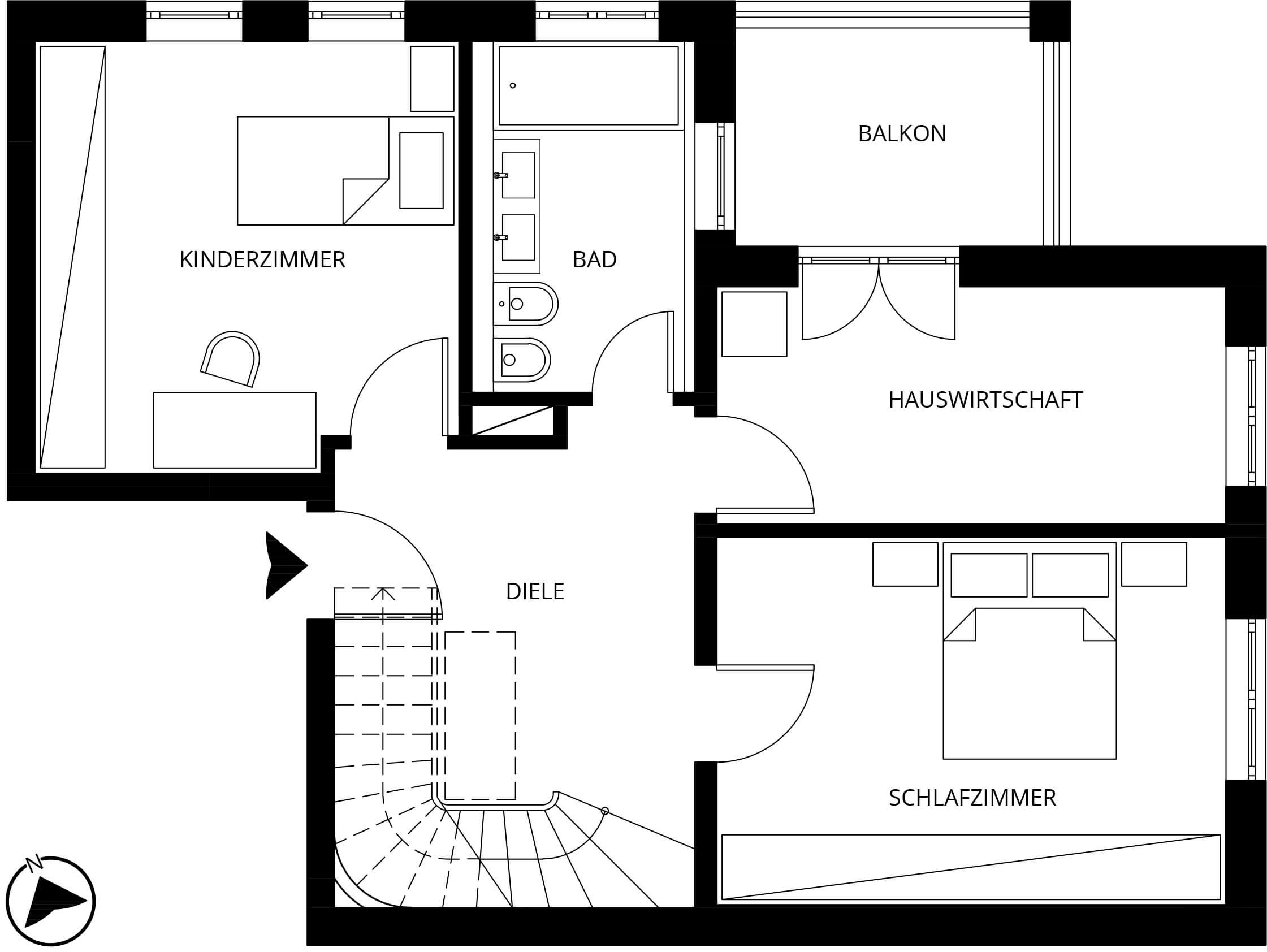 Beispiel Grundriss Wohnung 7